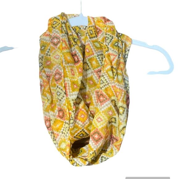 J.Jill Tiger Lily Diamond Print Infinity Women's Scarf - Picture 1 of 5